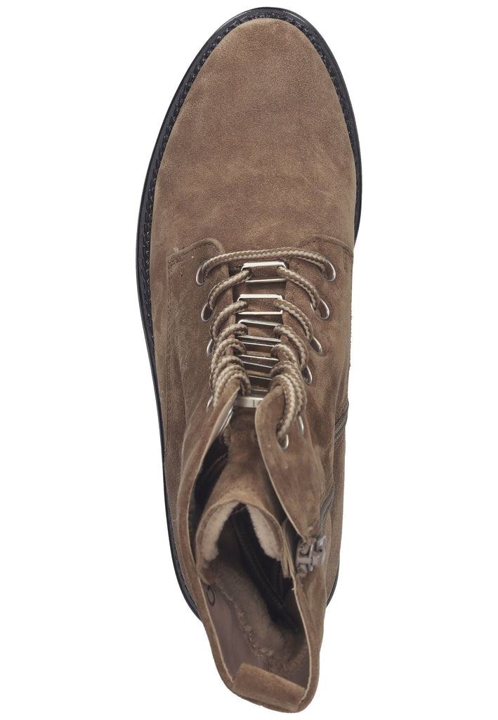 Stiefeletten Gabor Stiefelette Veloursleder Mittelbraun