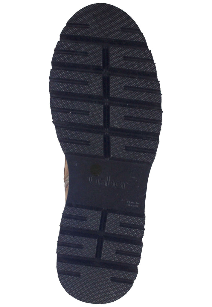 Stiefeletten Gabor Stiefelette Veloursleder Mittelbraun