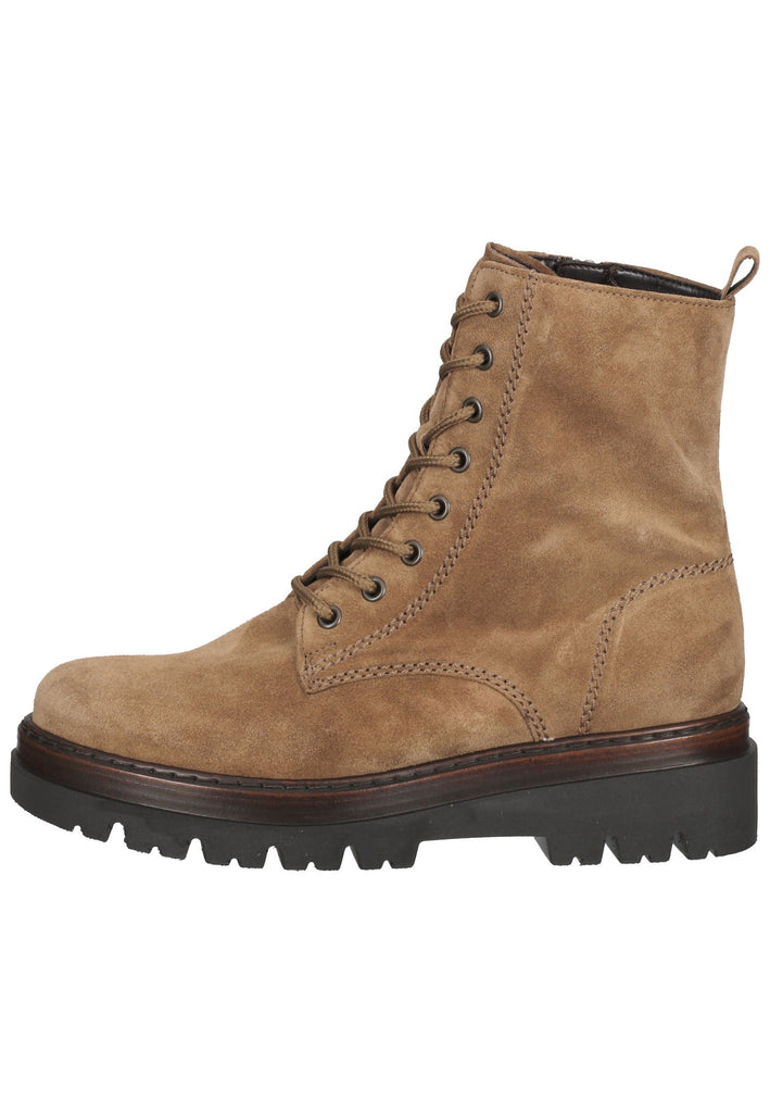 Stiefeletten Gabor Stiefelette Veloursleder Mittelbraun