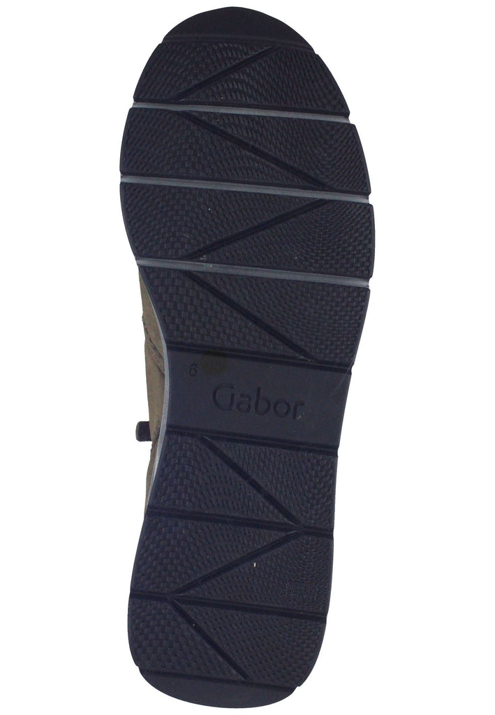 Stiefeletten Gabor Stiefelette Veloursleder Oliv