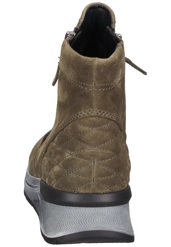 Stiefeletten Gabor Stiefelette Veloursleder Oliv