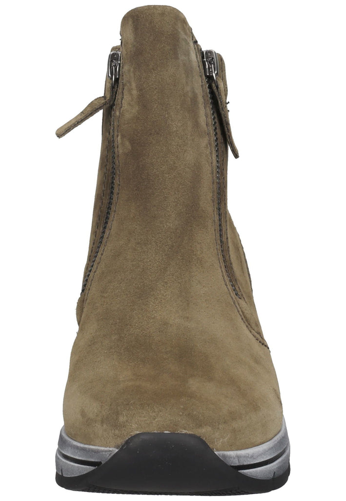 Stiefeletten Gabor Stiefelette Veloursleder Oliv