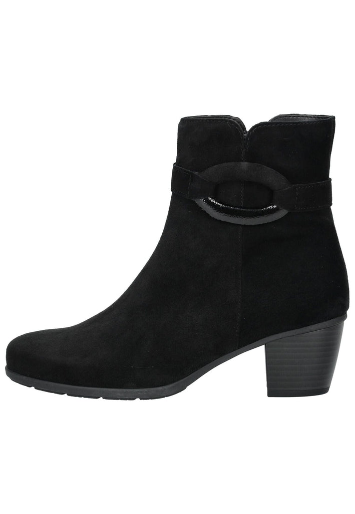 Stiefeletten Gabor Stiefelette Veloursleder Schwarz