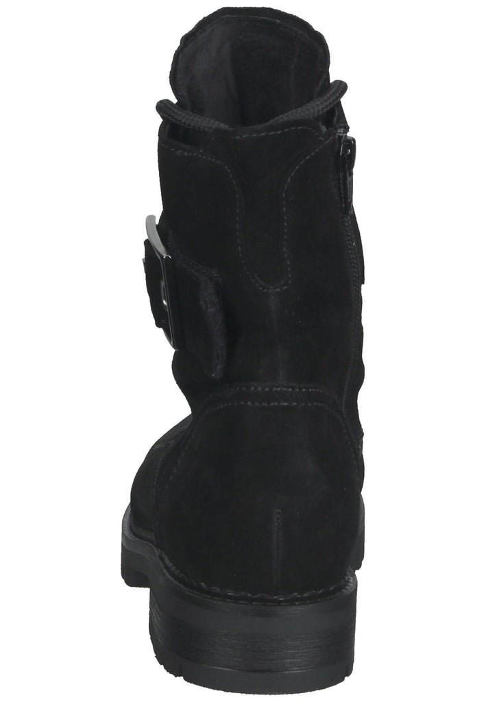 Stiefeletten Gabor Stiefelette Veloursleder Schwarz