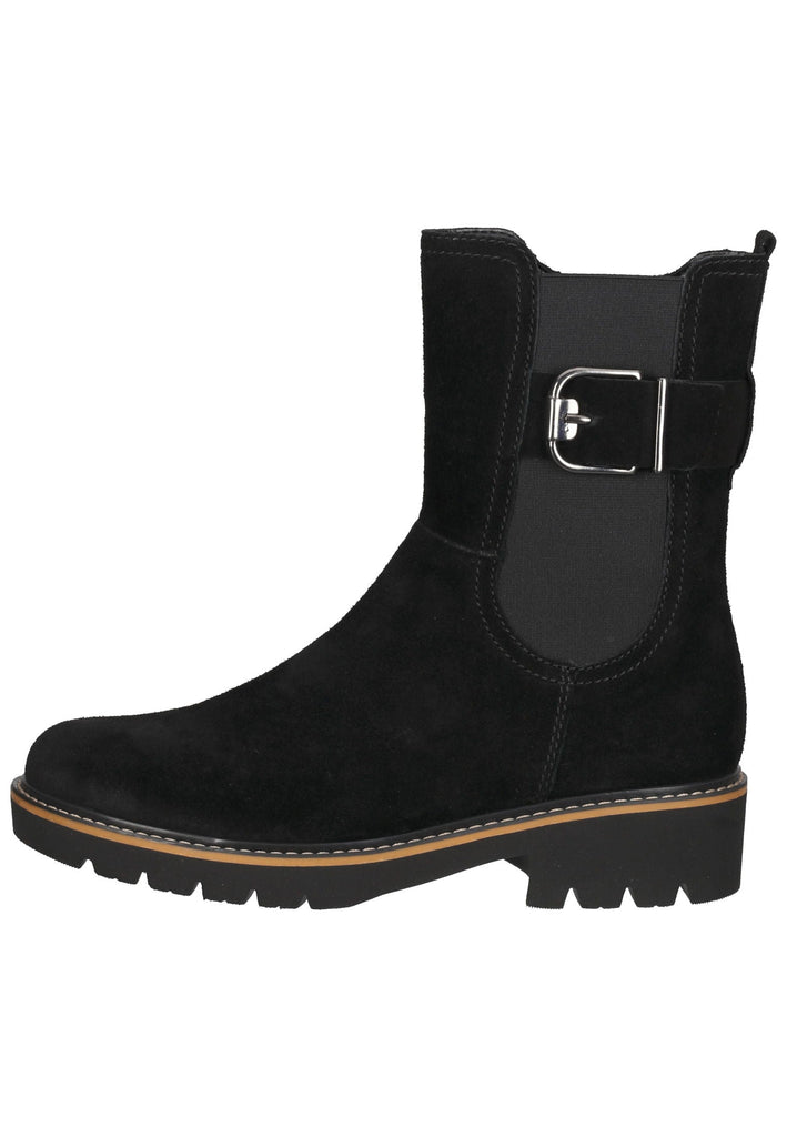 Stiefeletten Gabor Stiefelette Veloursleder Schwarz