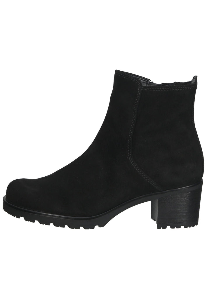 Stiefeletten Gabor Stiefelette Veloursleder Schwarz