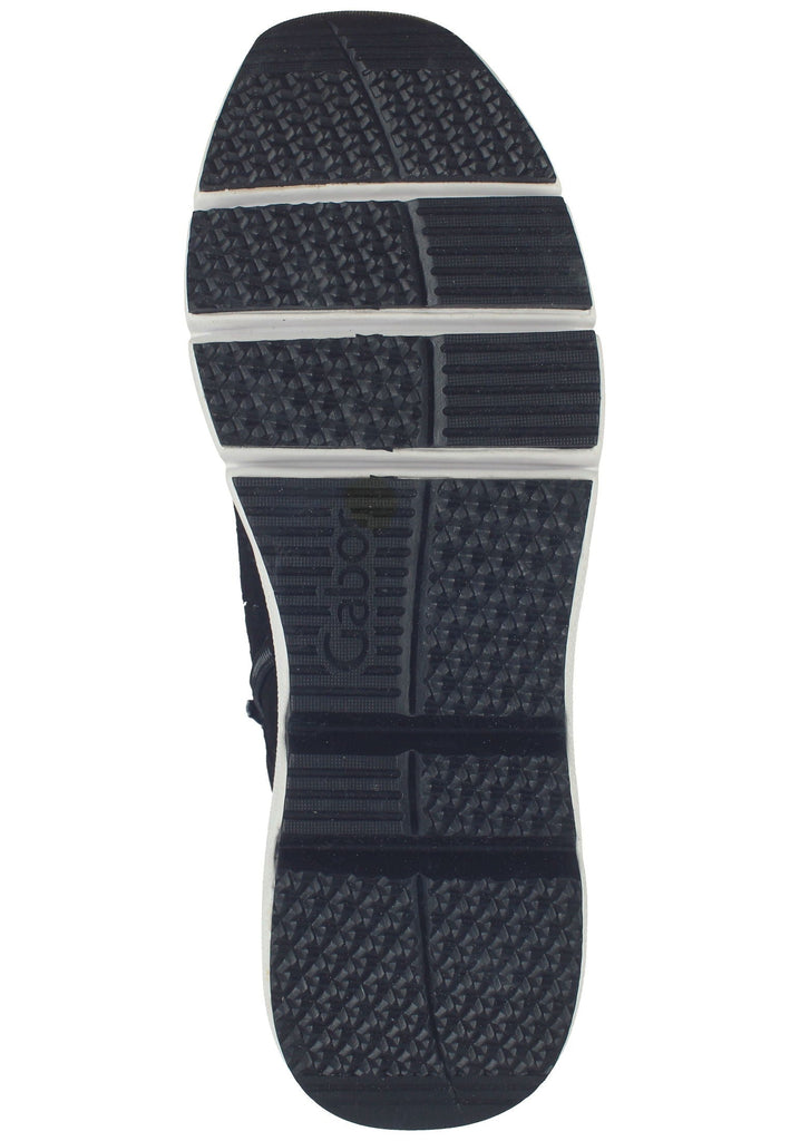 Stiefeletten Gabor Stiefelette Veloursleder Schwarz