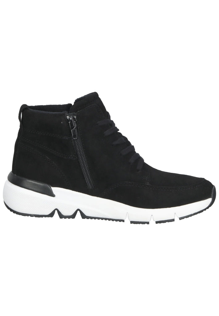 Stiefeletten Gabor Stiefelette Veloursleder Schwarz