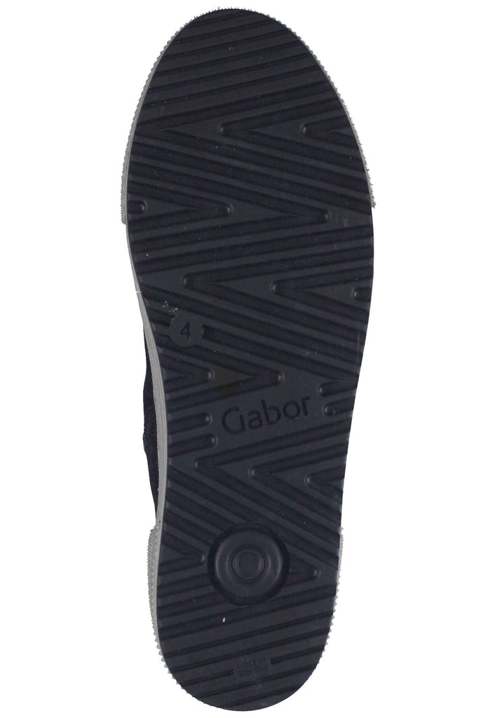 Stiefeletten Gabor Stiefelette Veloursleder Schwarz