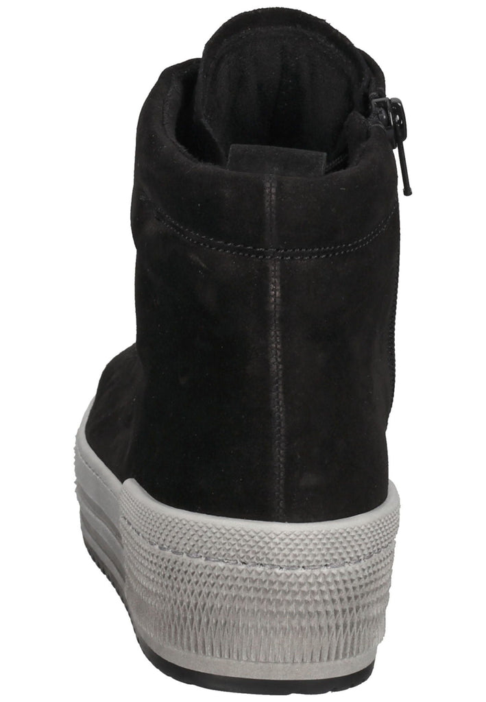 Stiefeletten Gabor Stiefelette Veloursleder Schwarz