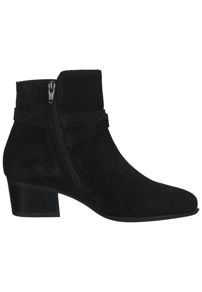 Stiefeletten Gabor Stiefelette Veloursleder Schwarz