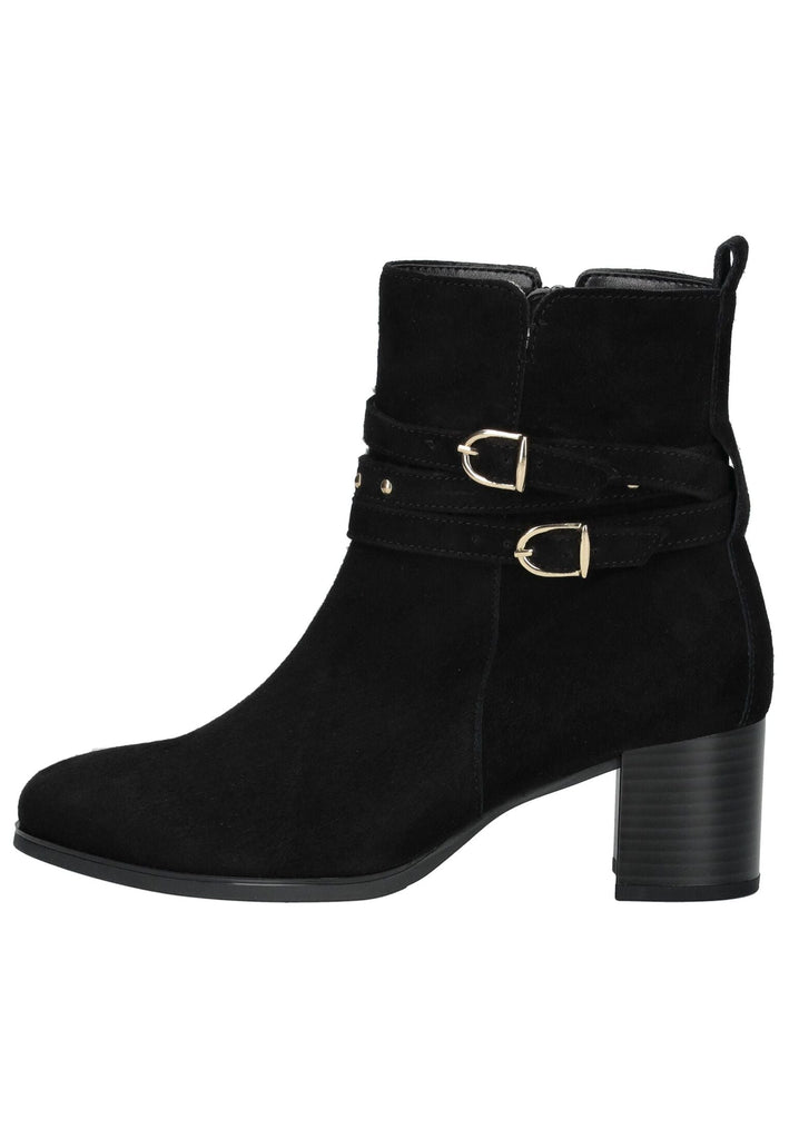 Stiefeletten Gabor Stiefelette Veloursleder Schwarz/Gold
