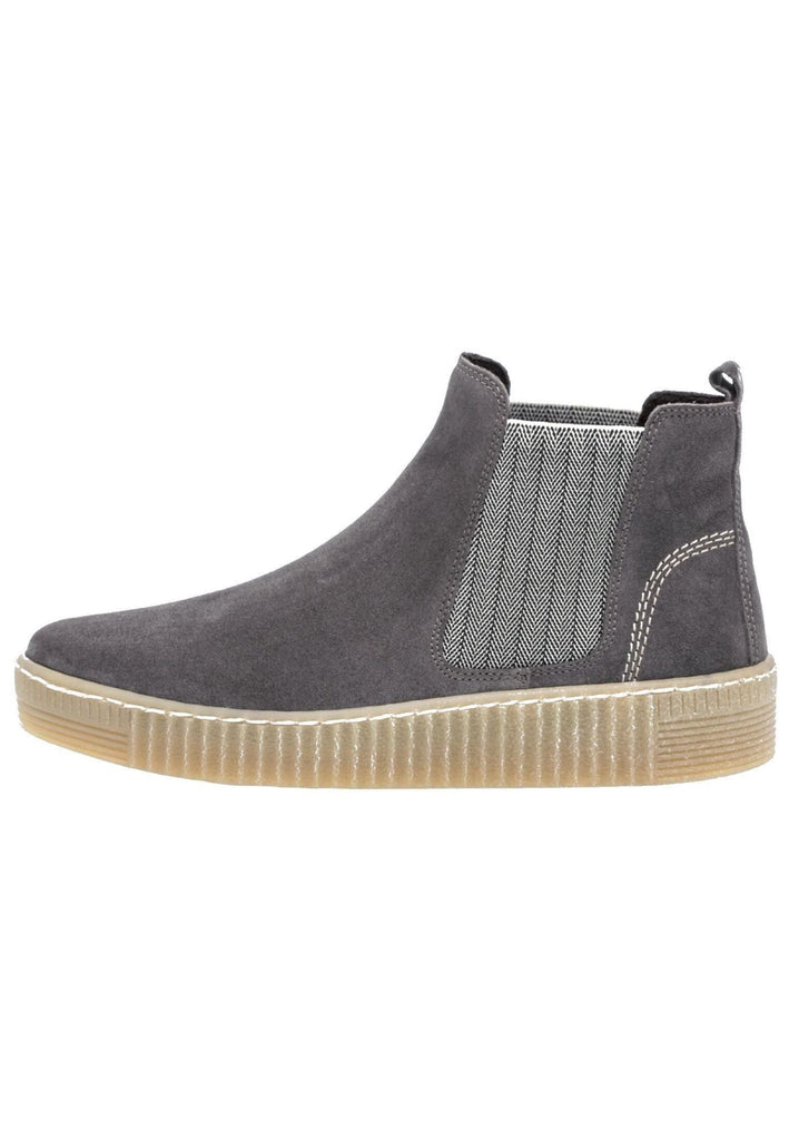 Stiefeletten Gabor Stiefelette Veloursleder/Textil Dunkelgrau