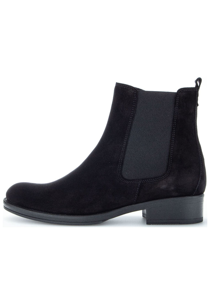 Stiefeletten Gabor Stiefelette Veloursleder/Textil Schwarz