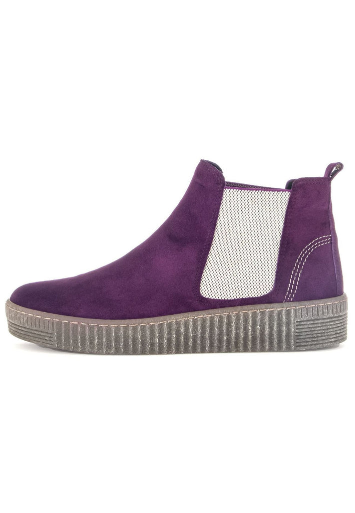 Stiefeletten Gabor Stiefelette Veloursleder/Textil Violett