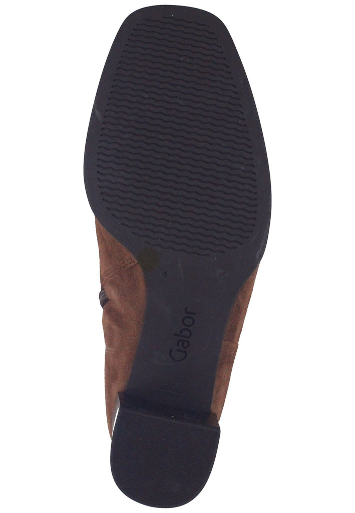 Stiefeletten Gabor Stiefelette Veloursleder Whisky