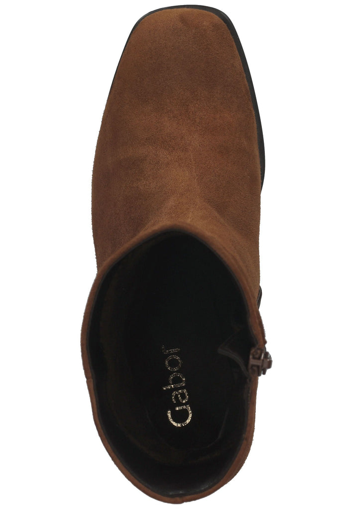 Stiefeletten Gabor Stiefelette Veloursleder Whisky