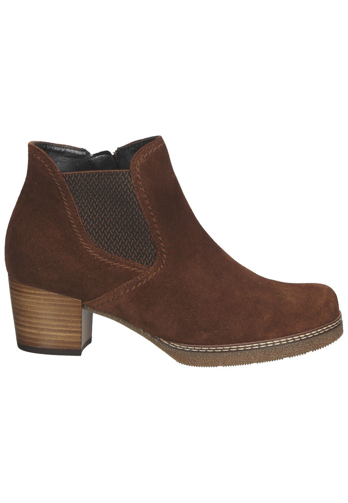 Stiefeletten Gabor Stiefelette Veloursleder Whisky