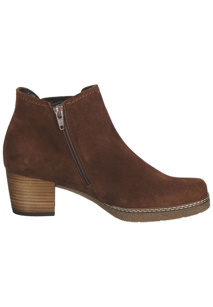 Stiefeletten Gabor Stiefelette Veloursleder Whisky