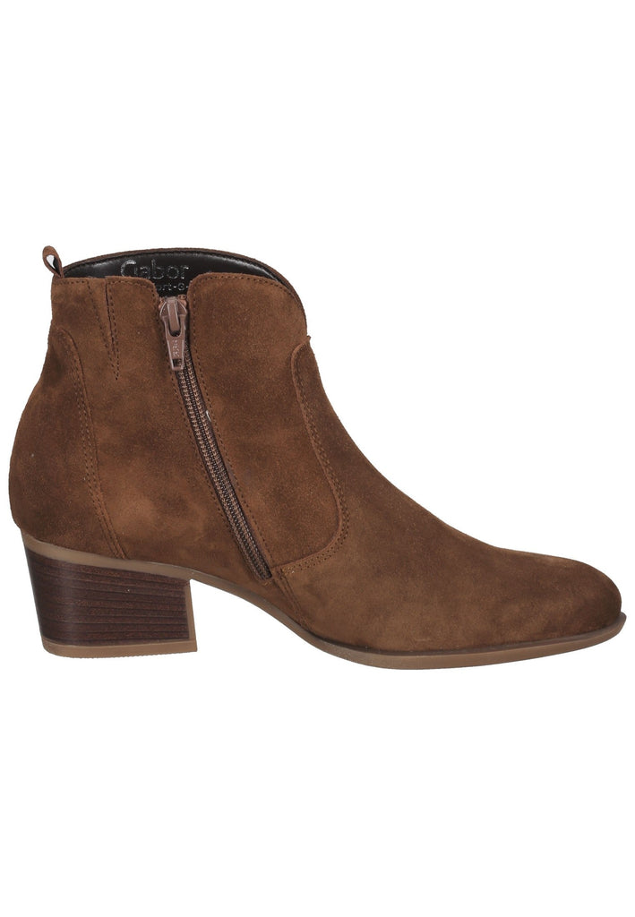 Stiefeletten Gabor Stiefelette Veloursleder Whisky