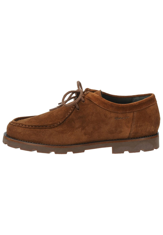 GANT Halbschuhe Nubukleder Cognac
