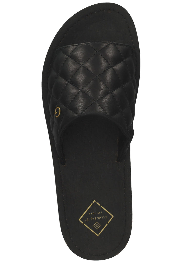 GANT Pantoletten Leder Schwarz