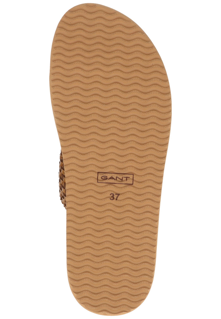 GANT Pantoletten Lederimitat Braun/Rosa