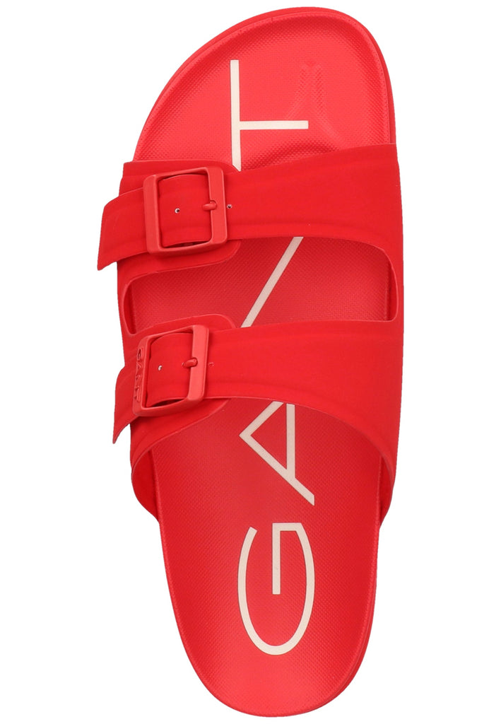 GANT Pantoletten Lederimitat Rot