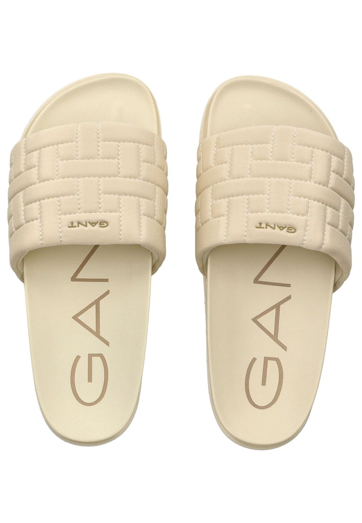 GANT Pantoletten Lederimitat/Textil Creme