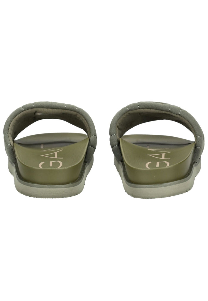 GANT Pantoletten Lederimitat/Textil Grün