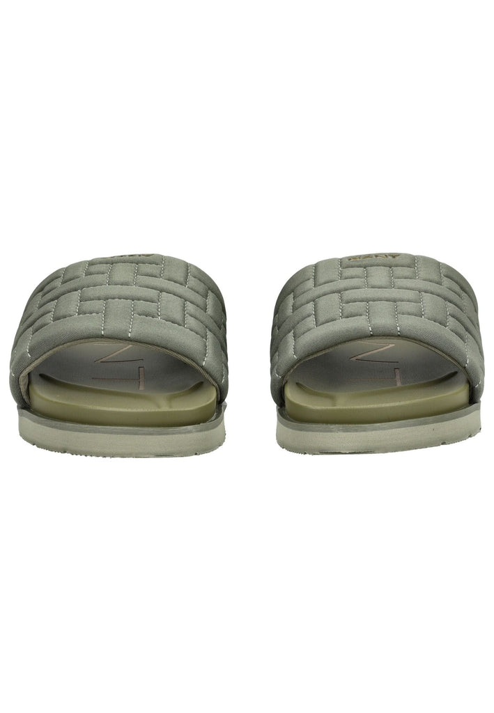GANT Pantoletten Lederimitat/Textil Grün