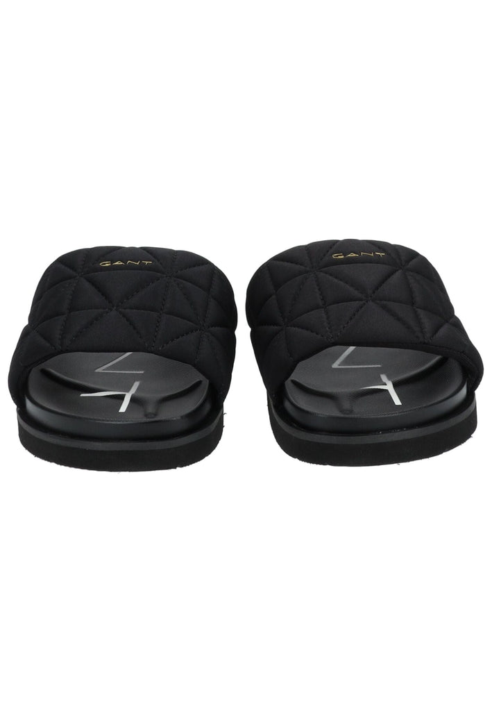 GANT Pantoletten Lederimitat/Textil Schwarz
