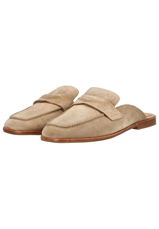 GANT Pantoletten Veloursleder Beige