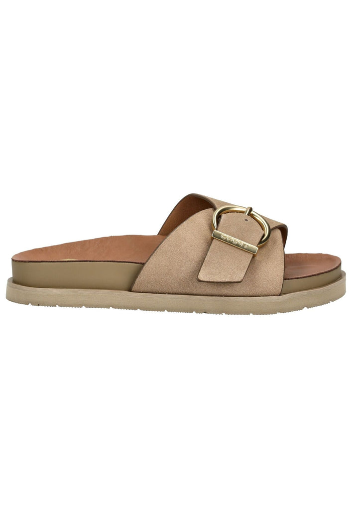 GANT Pantoletten Veloursleder Sand