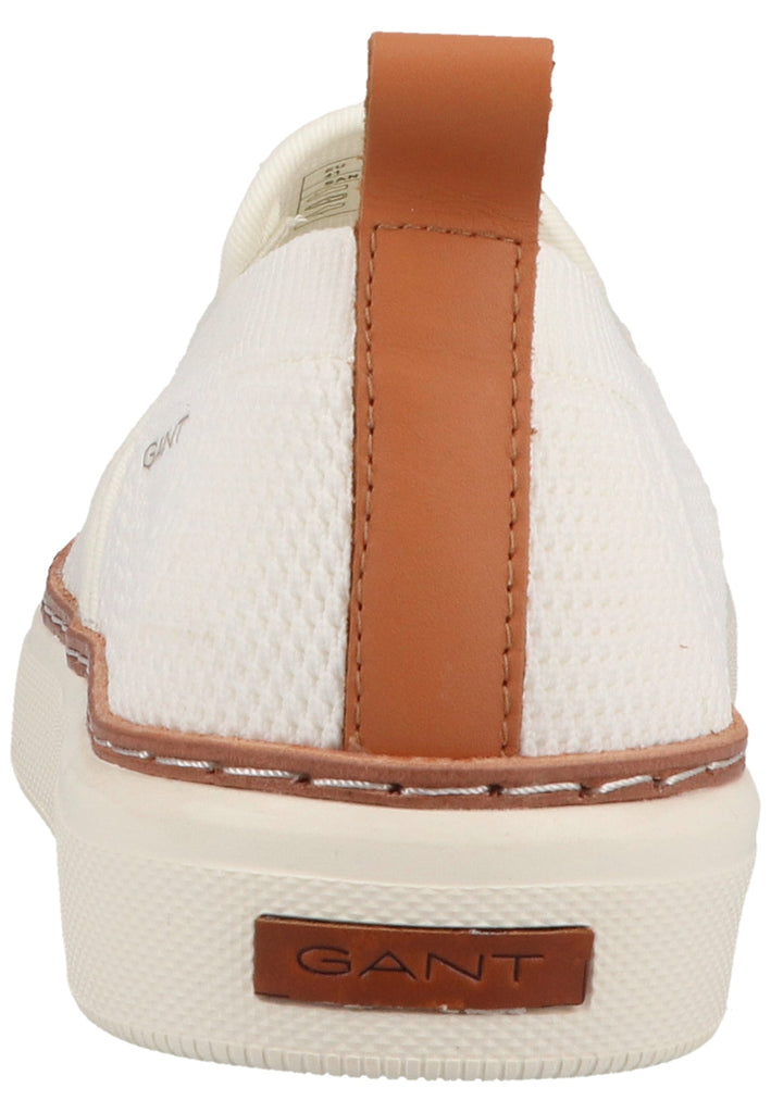 GANT Slipper Leder/Textil Weiß