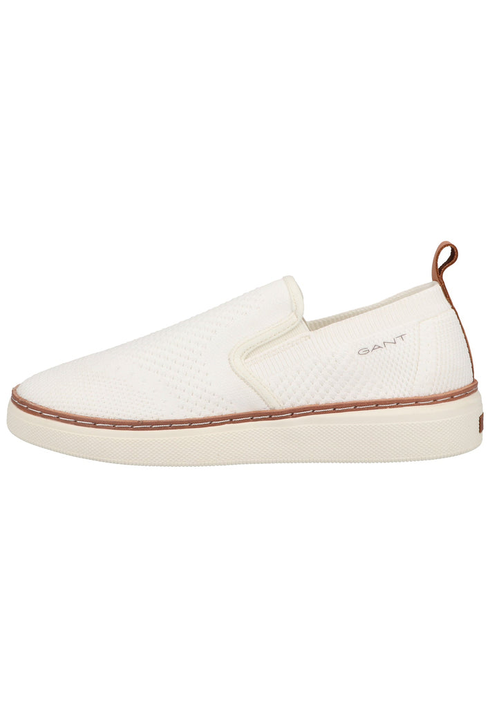 GANT Slipper Leder/Textil Weiß