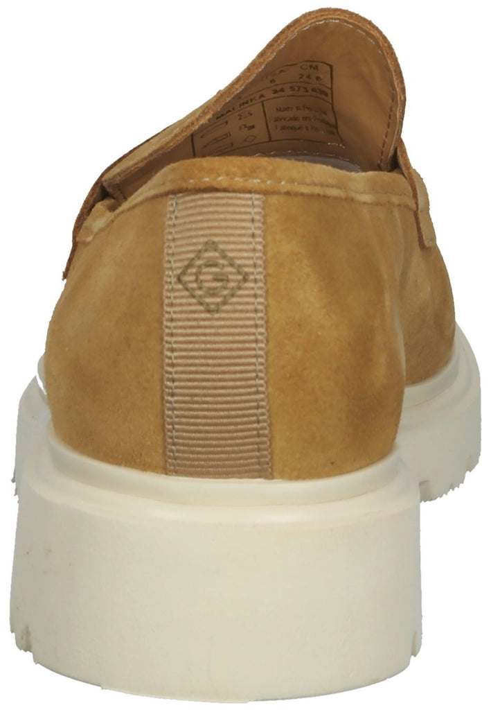 GANT Slipper Veloursleder Cognac