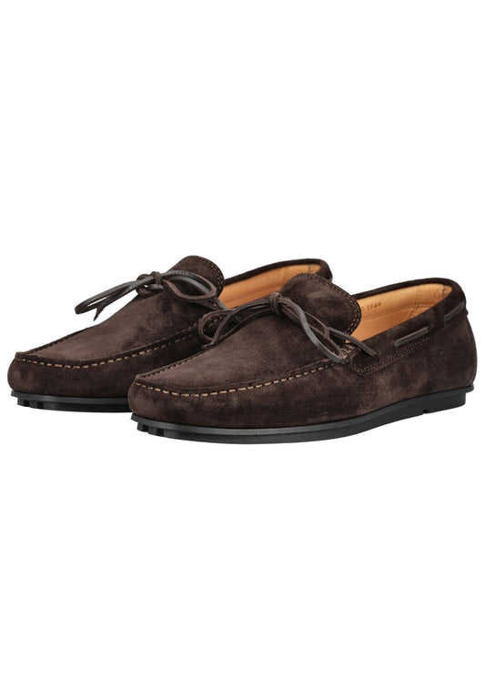 GANT Slipper Veloursleder Dunkelbraun