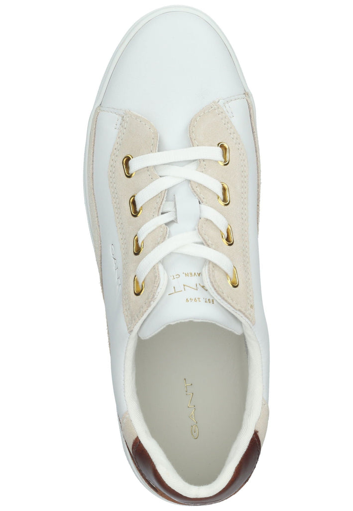 GANT Sneaker Leder Beige/Weiß