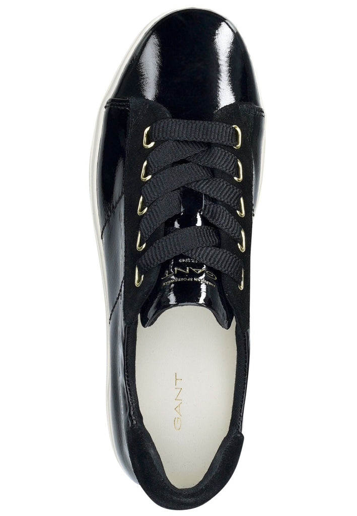 GANT Sneaker Leder Schwarz Lack
