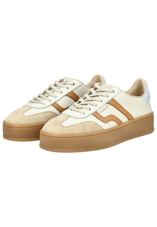 GANT Sneaker Leder Weiß/Braun