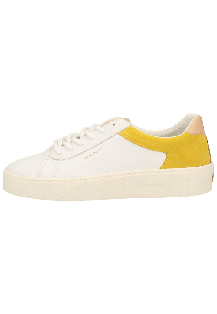 GANT Sneaker Leder Weiß/Gelb