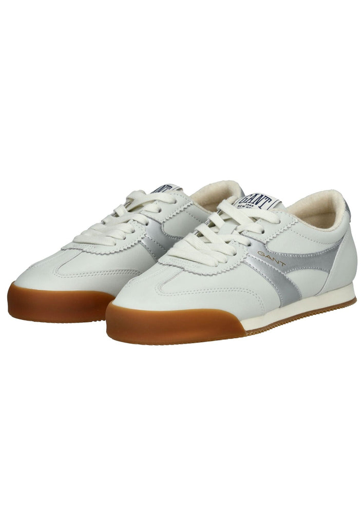 GANT Sneaker Leder Weiß/Silber