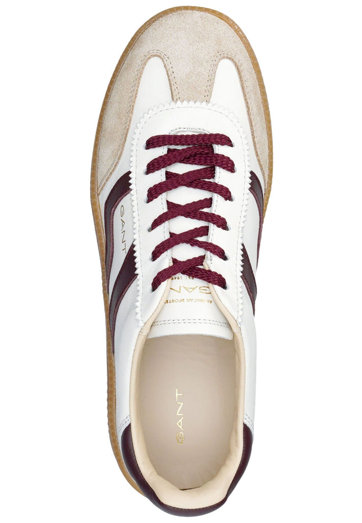 GANT Sneaker Lederimitat/Textil Weiß/Rot