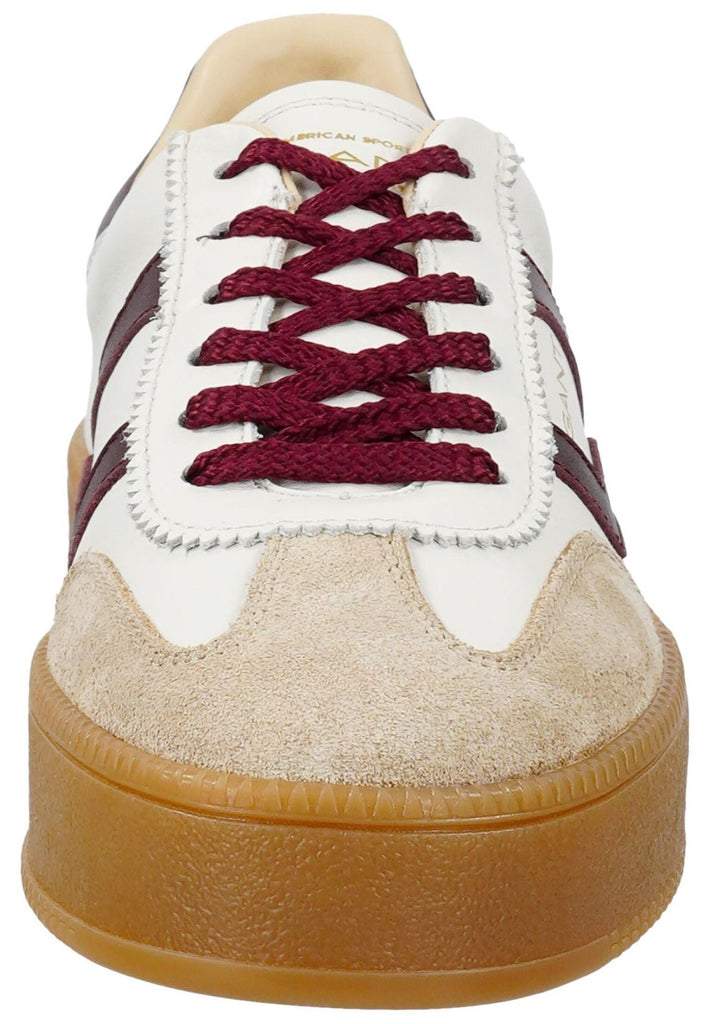 GANT Sneaker Lederimitat/Textil Weiß/Rot