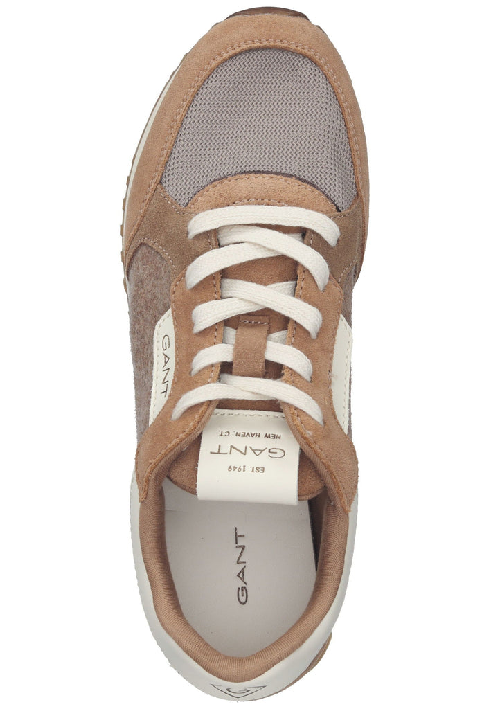 GANT Sneaker Veloursleder/Mesh Dunkelbraun/Beige
