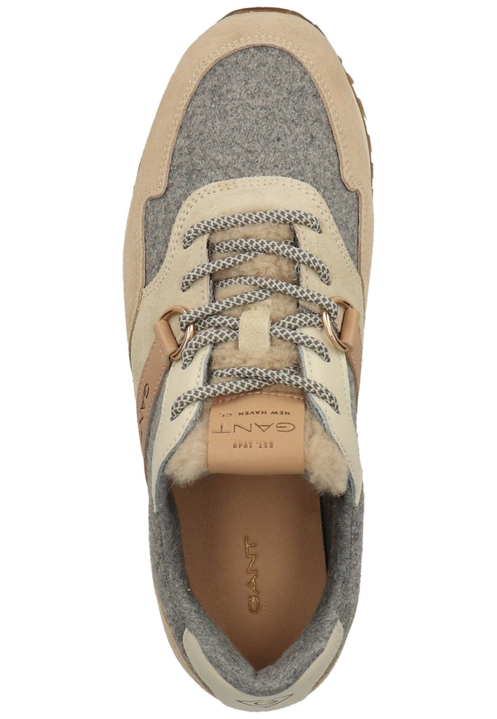 GANT Sneaker Veloursleder/Textil Beige/Grau