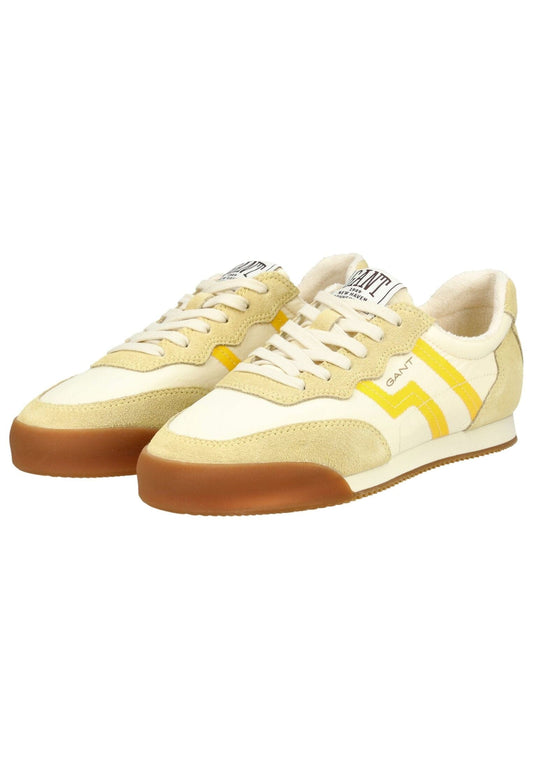 GANT Sneaker Veloursleder/Textil Gelb/Weiß