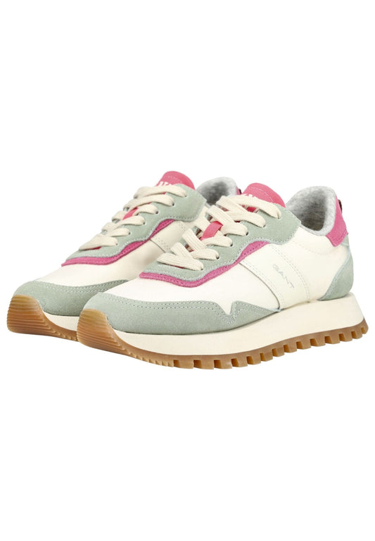 GANT Sneaker Veloursleder/Textil Weiß/Pink
