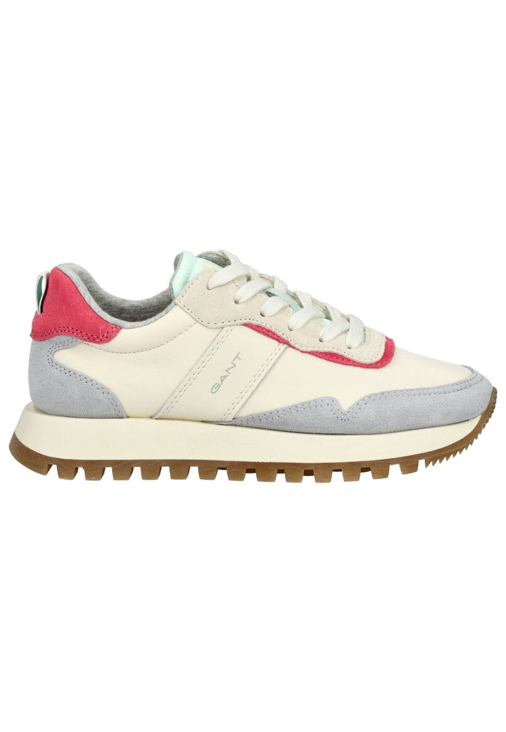 GANT Sneaker Veloursleder Weiß/Grau